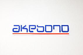 Akebono Brake Industry signage and logo